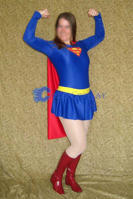Superman Cosplay Costume Female Halloween Dresses